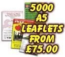 cheap leaflets and rubber stamps